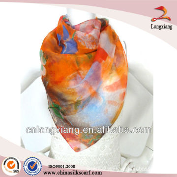 Spring Ladies Digital Printed Mulberry Silk Scarf